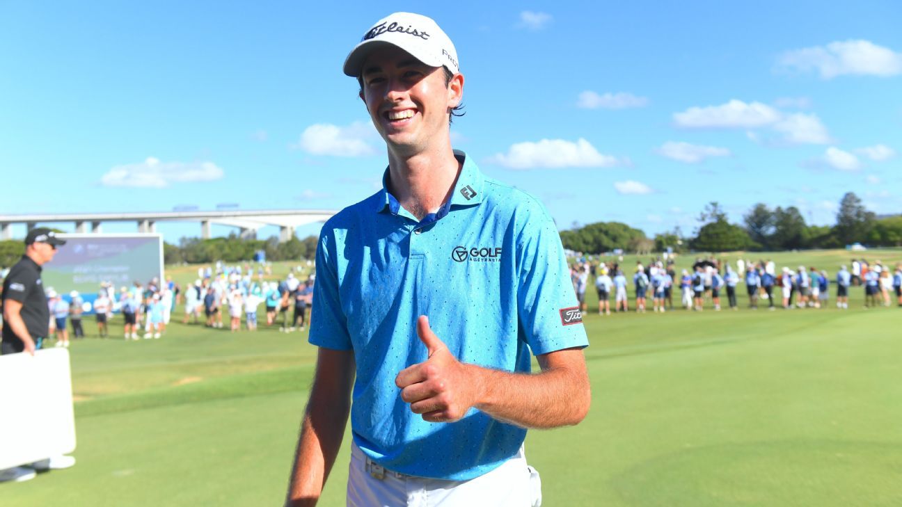 Elvis Smylie scores two-shot victory in Australian PGA